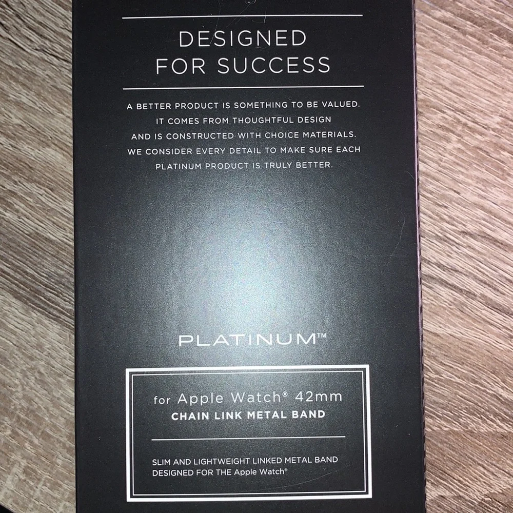 Platinum Chain Link Metal Band